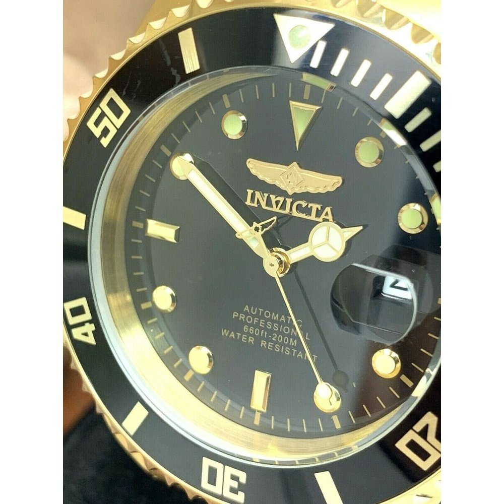 Invicta Black and Gold Men's Automatic Dive Watch